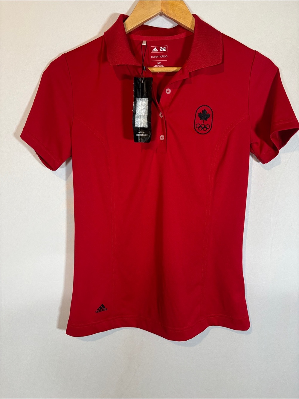 adidas Red Puremotion olympics team Canada Polo